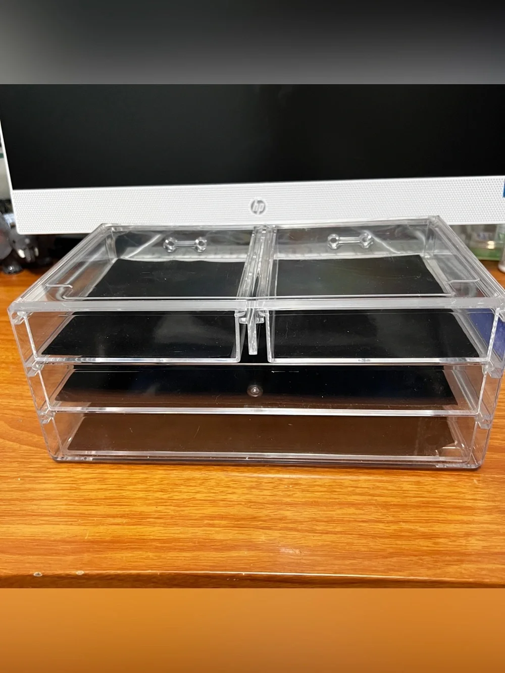 Clear Acrylic Makeup 4 Drawer Organizer
